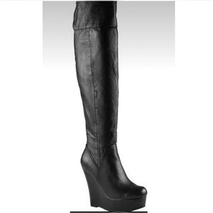 Aldo Kershaw  Over the knee leather boots